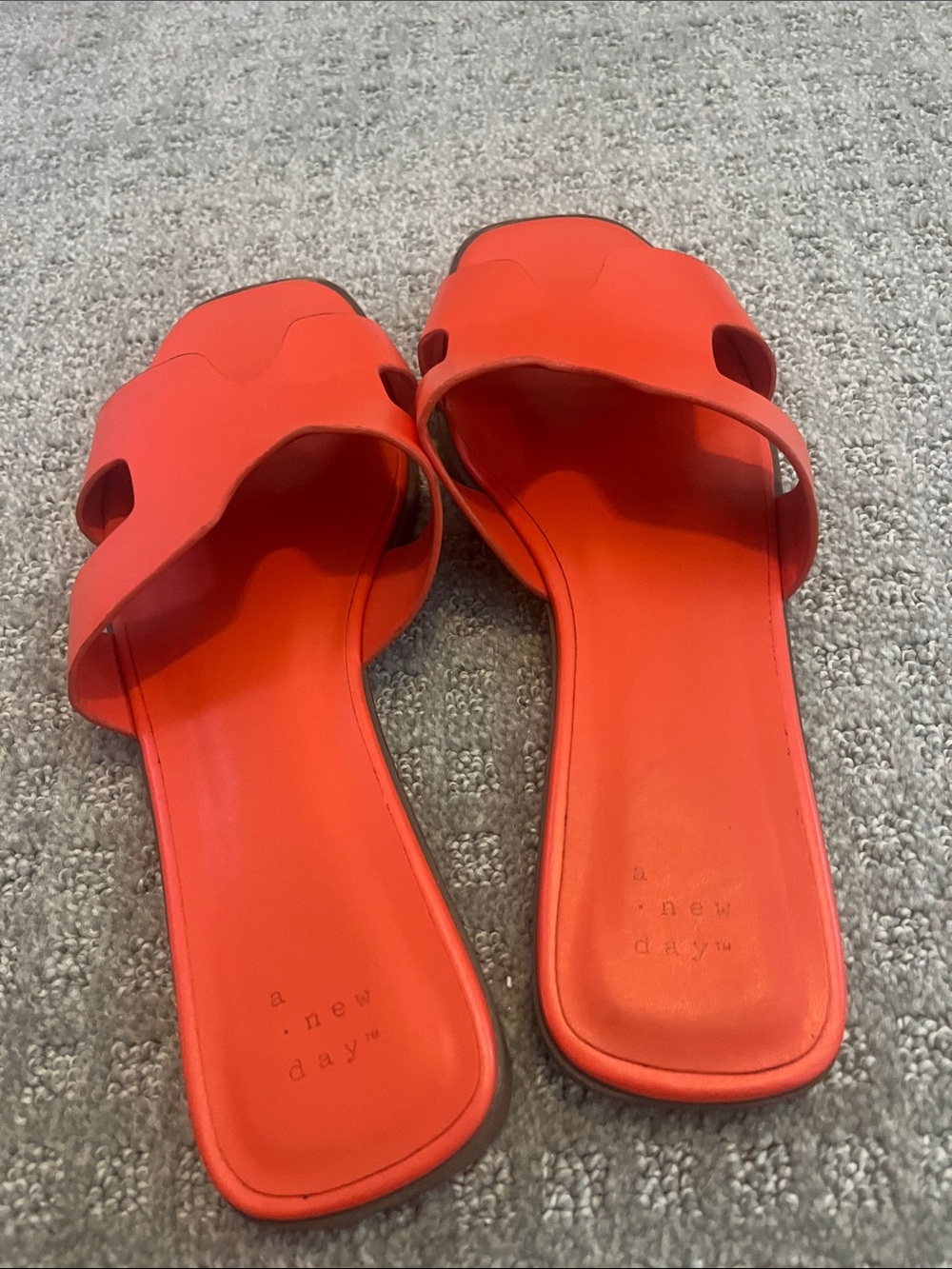 Bright coral Women's Slide Sandals